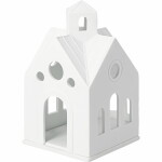 Räder Porcelánový svícen domeček Mountain Chapel, bílá barva, porcelán