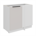 Spodní rohová skříňka Como 105 ND 1F BB Barva korpusu: Bílá, Barva dvířek: Kašmír