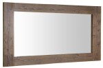 SAPHO - BRAND zrcadlo v dřevěném rámu 130x70cm, mořený smrk BA061S