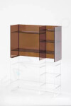 Laufen - Kartell Policový regál, 750x260x530 mm, krystal transparentní H3893310840001