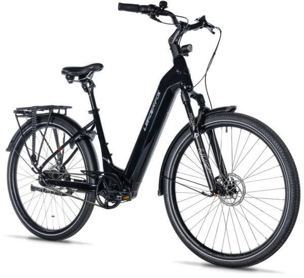 Městské elektrokolo Leader Fox TERTIUM 28", rám 16,5" (XS), model 2025-1, black - ZDARMA dopravné, odborná montáž, seřízení a dárkový poukaz na nákup příslušenství! (Záruka nejlepší ceny. Nakupujte u autorizovaného prodejce.)