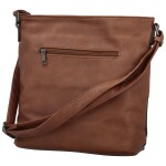 Trendy dámská koženková crossbody kabelka Nicoll, hnědá