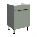 Spodní skříňka pod dřez Aria ANT 60 ZL 1S BB - Premium Box Barva korpusu: Antracit, Barva dvířek: SA - Aquamarine AFM