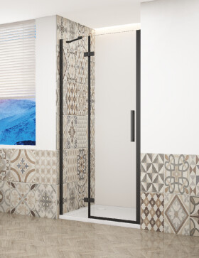 GELCO - TRINITY BLACK dveře do niky levé, 1200 čiré sklo, GT1212CL-B GT1212CL-B