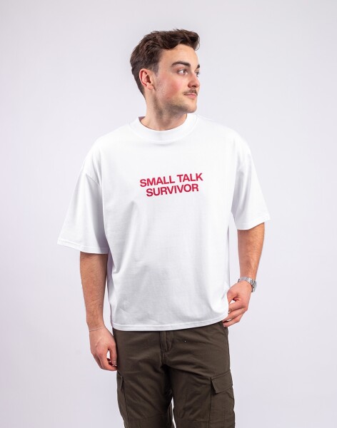 Tričko Monkey Studios Tričko Small Talk White