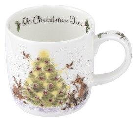 Vánoční porcelánový hrnek Wrendale Designs Oh Christmas Tree, 0,31 l - Vánoční stromek