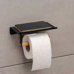 REA - Drzák toaletního papíru černá 322747A REA-07011