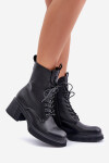 Zateplené dámské boty z přírodní kůže Černé Vinceza 66671 40