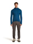 ICEBREAKER Mens Mer 200 Realfleece Descender LS Zip H, Atlantis/Arctic velikost: M