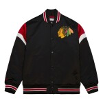 Mitchell Ness Pánská Bunda Chicago Blackhawks NHL Heavyweight Satin Jacket Velikost: