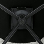 Židle jídelní, krémová látka, noha černý kov, otočný mechanismus 360°