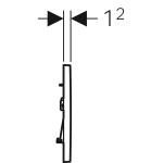 Geberit ovládací tlačítko 115.883.KJ.1 115.883.KJ.1