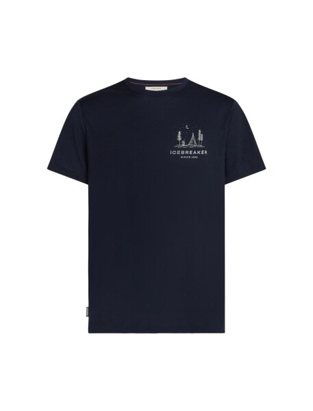 Pánské merino triko s krátkým rukávem ICEBREAKER Mens 150 Tech Lite SS Tee Peaceful Pass, Midnight Navy velikost: L