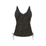 Style Malaika Top tankini - horní díl 8851-1 black - RosaFaia 001 black 38E