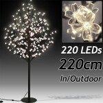 Melfin Svítící stromek třešňový květ s 220LEDs, 220 cm délka V / venkovní provoz