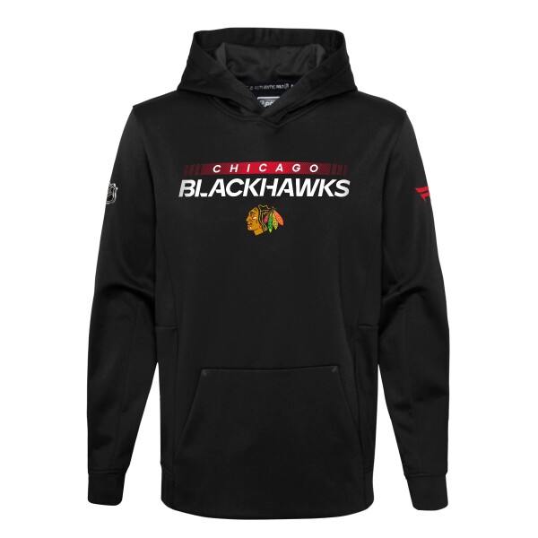 Outerstuff Dětská Mikina Chicago Blackhawks Authentic Pro Hood Po Hoodie Velikost: Dětské S (6 - 9 let)