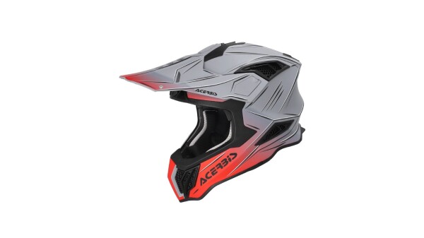Přilba Acerbis Airstrike-X šedá/červená šedá/červená S