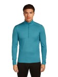Pánské merino tričko s dlouhým rukávem ICEBREAKER Mens 200 Oasis LS Half Zip, Topaz velikost: L