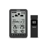 Hama Ko Samui černá / meteostanice / teplota / vlhkost / tlak / počasí / fáze měsíce / příliv / odliv (222219)