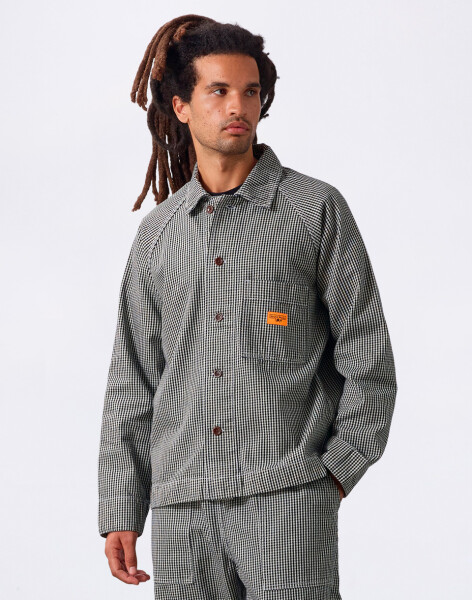 Service Works House Gingham FOH Jacket Black L