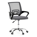 Dětská židle, výškově nastavitelná, šedá síťovina, KA-L103 GREY