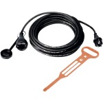 Max Hauri 165376 napájecí prodlužovací kabel 16 A modrá, černá 25 m H07RN-F 3G 1,5 mm² odolné proti UV záření, odolné pr