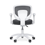 Dětská židle, výškově nastavitelná, šedá síťovina, KA-K1062 GREY