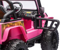 Mamido Elektrické autíčko Jeep 4Speed 24V | 4x200W růžové
