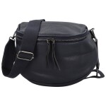 Stylová dámská koženková kabelko-ledvinka Ergitta Newa, tmavě modrá