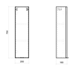 COMAD - Horní skříňka 20cm 1 dvířka DUB CAPRI 5907611647837