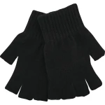 VOXX Rukavice unisex pletené FINLES bez prstů ČERNÉ dámská 119378