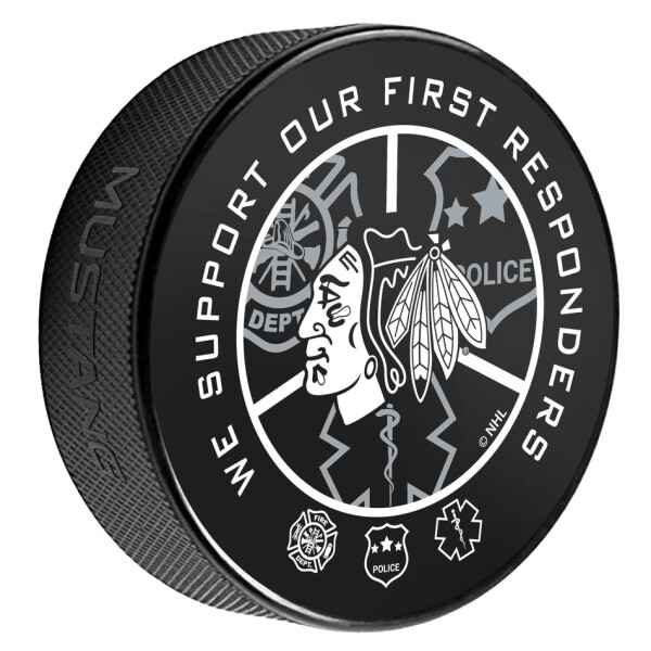 Mustang Puk Chicago Blackhawks NHL Printed First Responders
