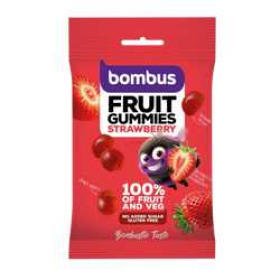 Bombus Fruit Gummies Strawberry jahodové želatinové bonbony 35 g