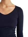 Dámské merino tričko s dlouhým rukávem ICEBREAKER Wmns Siren LS Sweetheart, Midnight Navy velikost: XS