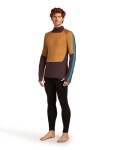 ICEBREAKER Mens 200 Oasis+ LS High Neck, Java/Trail/Topaz/Cb (vzorek) velikost: M
