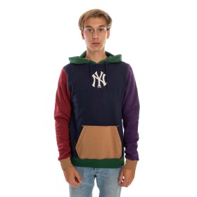 47 Brand Pánská Mikina New York Yankees Color Block 47 DUNLOE Hood Velikost: