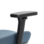 Kancelářská židle, asynchronní mechanismus, modrá, síťovina, KA-H2491 BLUE