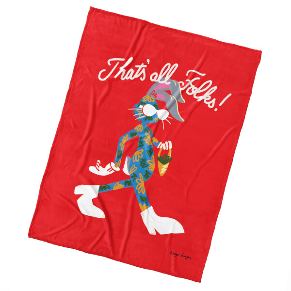 Mikroplyšová deka Králík Bugs Bunny To Je Vše Přátelé 150x200 cm