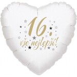 16. narozeniny balónek srdce Balonky.cz 16. narozeniny balónek srdce Balonky.cz