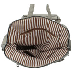 Trendy dámský koženkový kabelko-batoh Sokkoro, šedá