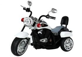Mamido Dětská elektrická motorka Chopper bílá
