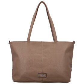 Trendy dámská koženková kabelka na rameno Coveri Longi, khaki
