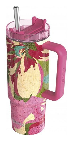 Nerezový termohrnek s brčkem Stream Pink Flambe 950ml