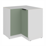 Spodní rohová skříňka Aria 90x90 DN 2F BB Barva korpusu: Černá, Barva dvířek: GR - Graphite AFM