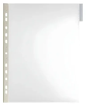 Durable Function Panel A4 transparentní / Přehledová kapsa / PVC / bílá poutka / 5 ks (560719)
