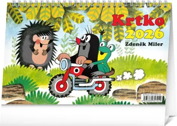 NOTIQUE Stolový kalendár Krtko 2026, 23,1 x 14,5 cm (PGS-35721-SK)
