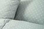 Stanex Ložní povlečení bavlněné šedý puntík (LS365) ROZMĚR: cm, Zapínání: Knoflíkové