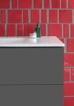 DURAVIT - L-Cube Umyvadlová skříňka 55x122x48 cm, 2 zásuvky, grafit mat LC624304949