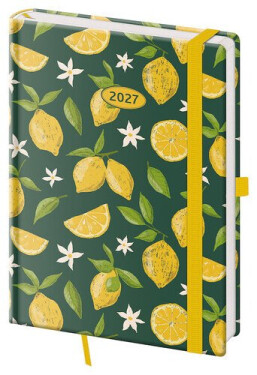 Diář 2027 týdenní A5 Vario - Lemons s gumičkou