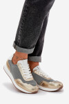 Kožené Sportovní Boty Sneakers Dámské D&A LR51-847 Zlaté 39
